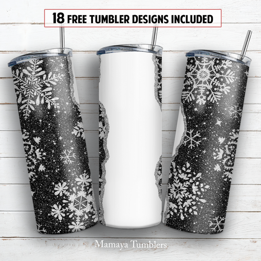 Christmas name 20 oz skinny tumbler sublimation design