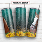 Horse 20 oz skinny tumbler sublimation design