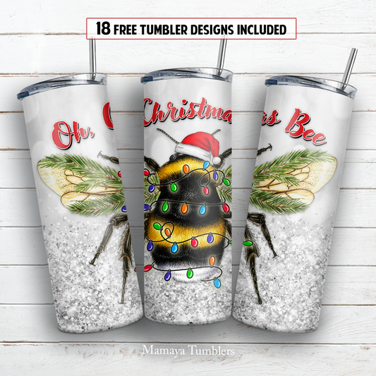 Christmas 20 and 30 oz skinny tumbler sublimation design