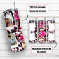 Love picture frame 20 oz skinny tumbler sublimation design