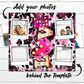 Love picture frame 20 oz skinny tumbler sublimation design