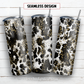 Leopard cowhide 20 oz skinny tumbler sublimation design