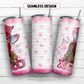 Valentine chicken 20 oz skinny tumbler sublimation design