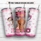 Valentine horse 20 oz skinny tumbler sublimation design