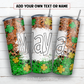 St. Patrick name 20 oz skinny tumbler sublimation design