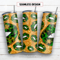 Shamrock lips 20 oz skinny tumbler sublimation design