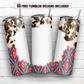 Cowhide aztec 20 oz skinny tumbler sublimation design