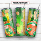 Saint Patrick gnome 20 oz skinny tumbler sublimation design