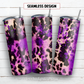 Cowhide purple glitter 20 oz skinny tumbler sublimation design