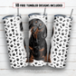 Dachshund 20 oz skinny tumbler sublimation design