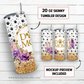 Dog mom 20 oz skinny tumbler sublimation design