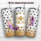 Dog mom 20 oz skinny tumbler sublimation design