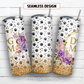 Dog mom 20 oz skinny tumbler sublimation design