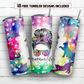 Cat mom life 20 oz skinny tumbler sublimation design