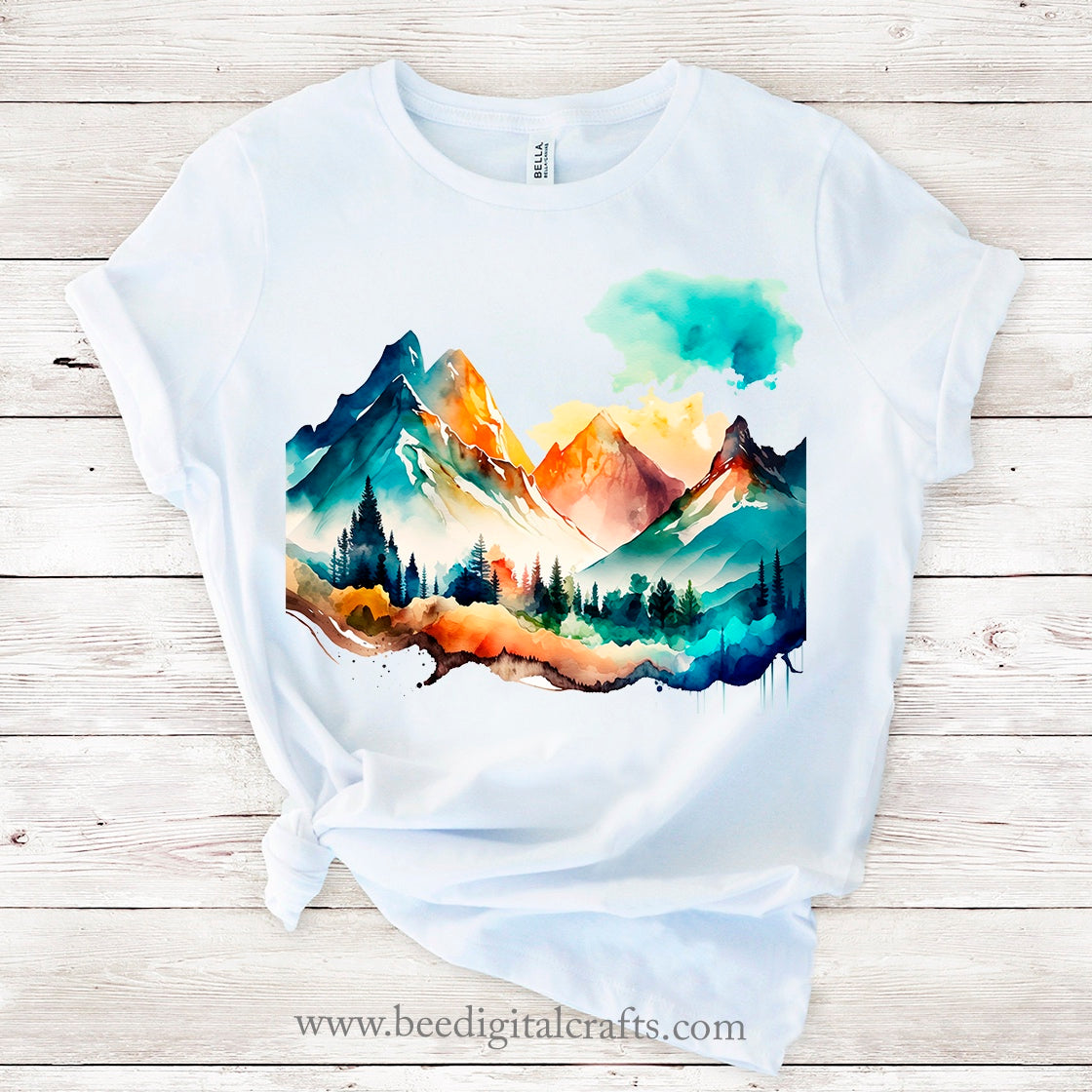 Mountain BUNDLE sublimation design